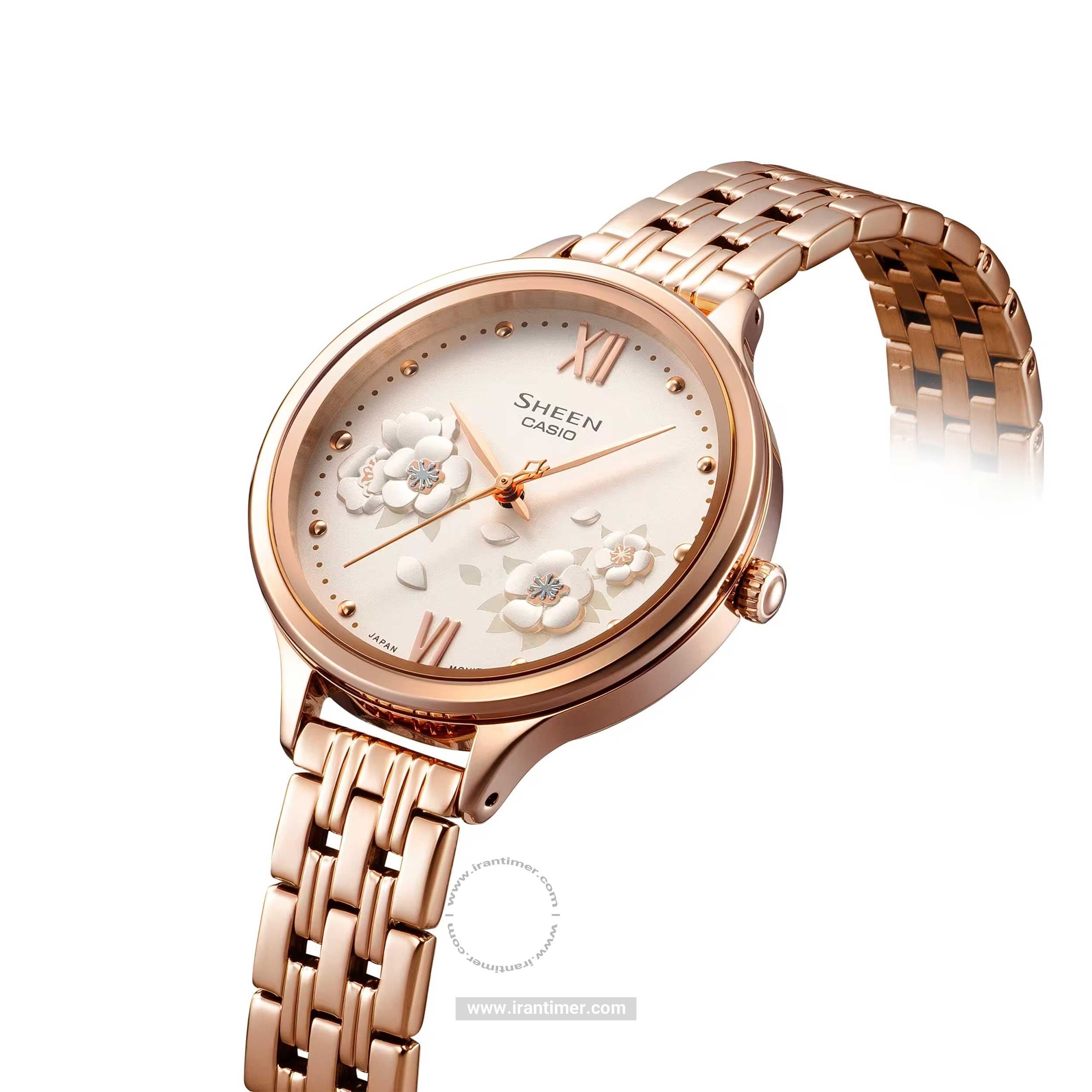 قیمت و خرید ساعت مچی زنانه کاسیو (CASIO) شین مدل SHE-4551PG-7AUDF فشن | اورجینال و اصلی