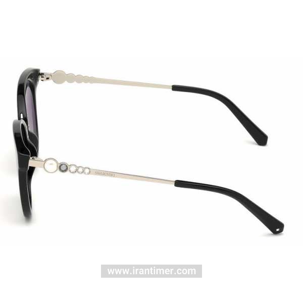 قیمت و خرید عینک آفتابی زنانه کلاسیک (SWAROVSKI) مدل SK 0217 01B 52 | اورجینال و اصلی