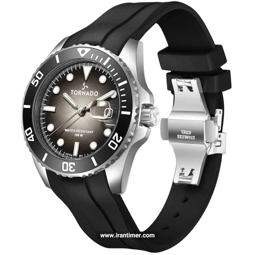 قیمت و خرید ساعت مچی مردانه تورنادو(Tornado) مدل T22001-SSBB اسپرت | اورجینال و اصلی