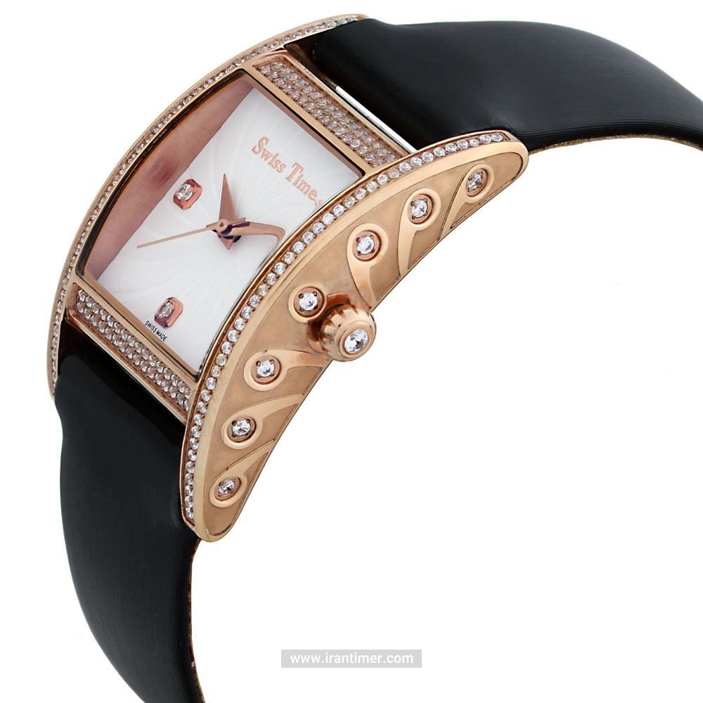 قیمت و خرید ساعت مچی زنانه سوئیس تایم(SWISS TIME) مدل ST 152-RGBlk/Wh فشن | اورجینال و اصلی