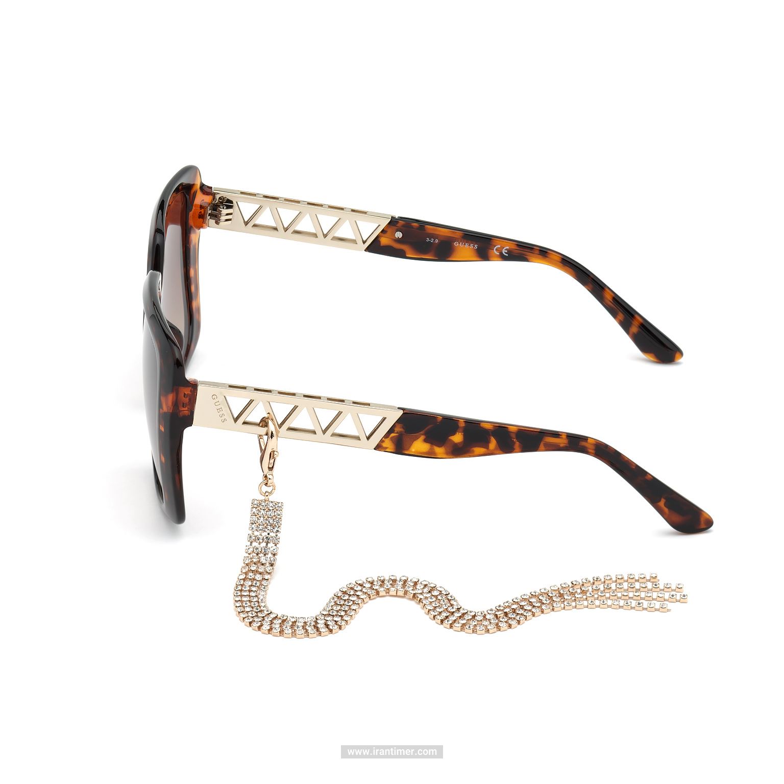 قیمت و خرید عینک آفتابی زنانه فشن (guess) مدل GU 7689 52F 55 | اورجینال و اصلی