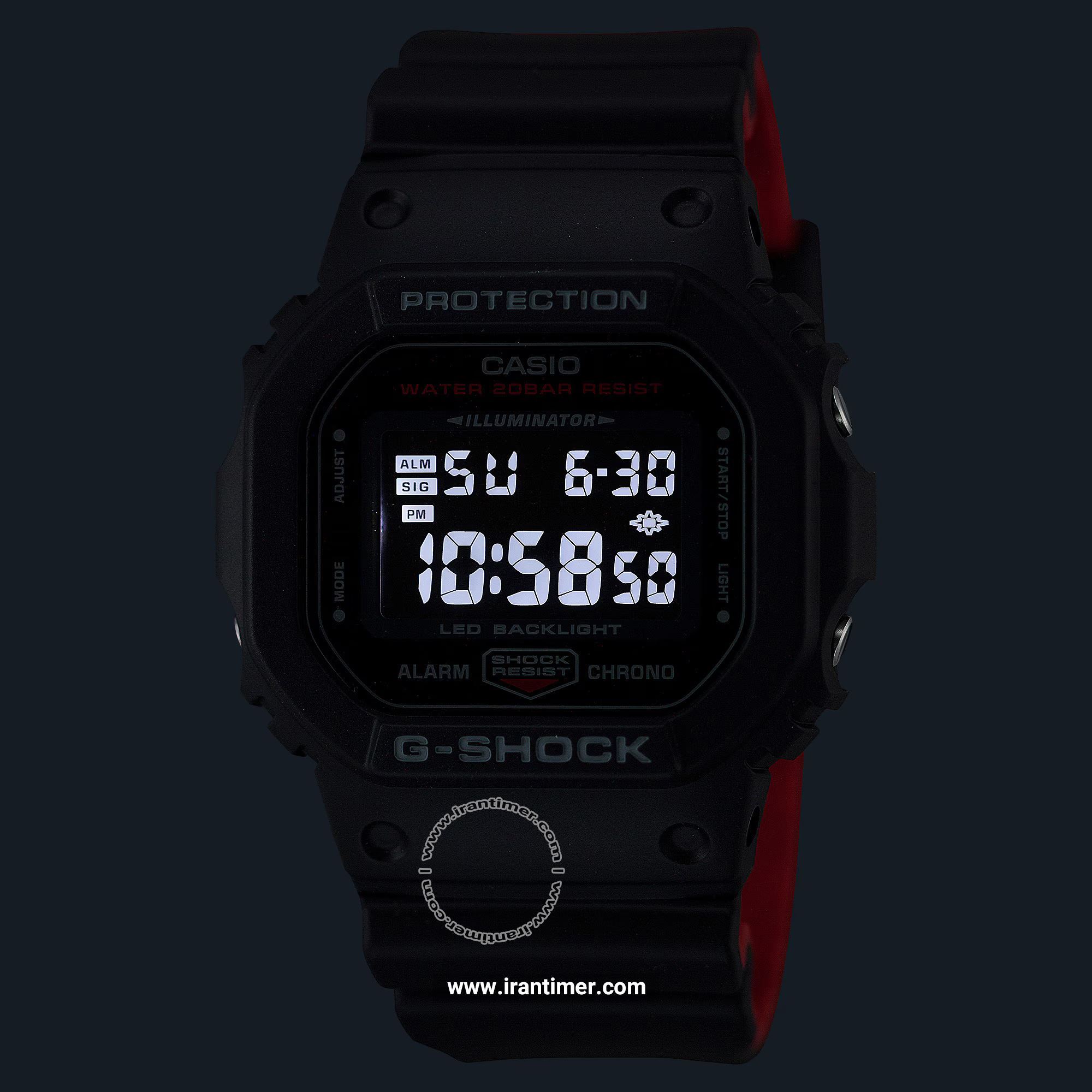 قیمت و خرید ساعت مچی مردانه کاسیو (CASIO) مدل DW-5600UHR-1DR اسپرت | اورجینال و اصلی