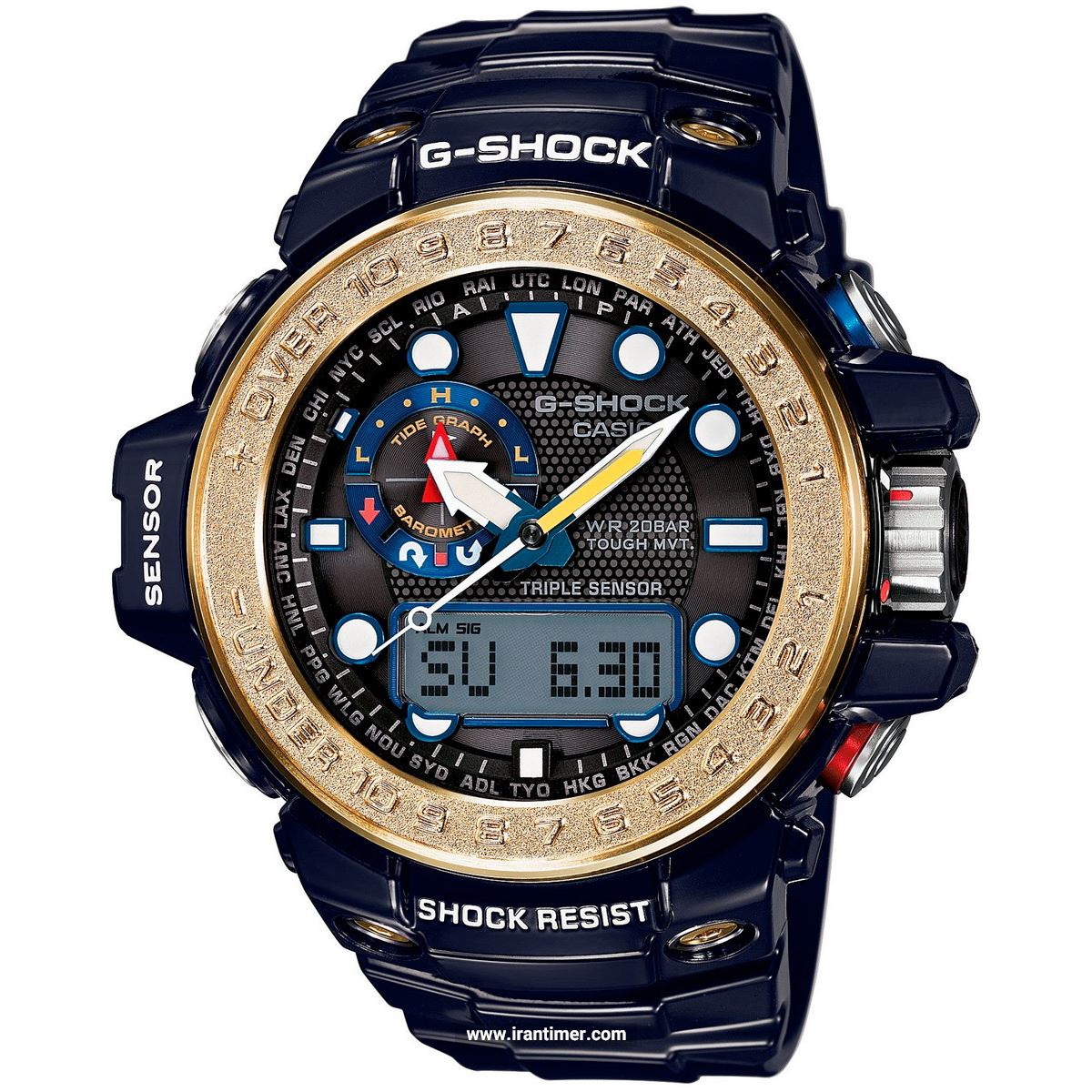 قیمت و خرید ساعت مچی مردانه کاسیو (CASIO) جی شاک مدل GWN-1000F-2ADR اسپرت | اورجینال و اصلی