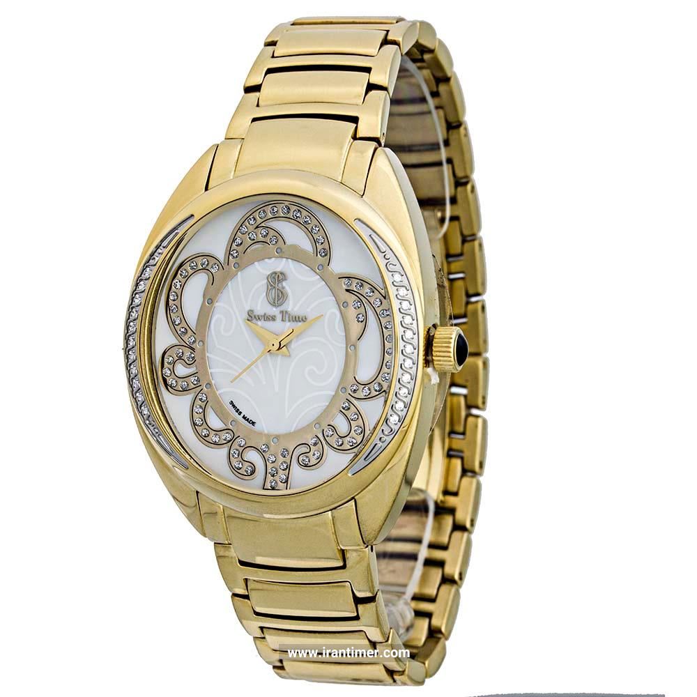 قیمت و خرید ساعت مچی زنانه سوئیس تایم(SWISS TIME) مدل ST 377-GP/Wh فشن | اورجینال و اصلی