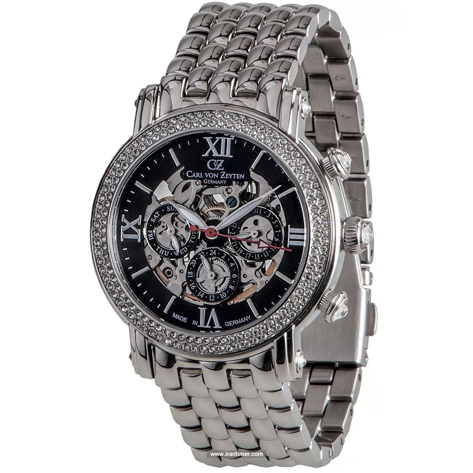 قیمت و خرید ساعت مچی زنانه کارل ون زیتن(CARL VON ZEYTEN) مدل CVZ0062BKMS فشن | اورجینال و اصلی