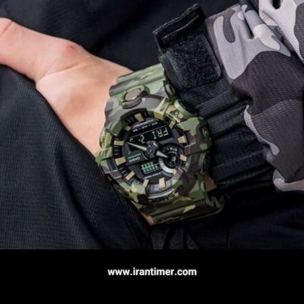 قیمت و خرید ساعت مچی مردانه کاسیو (CASIO) جی شاک مدل GA-700CM-3ADR اسپرت | اورجینال و اصلی