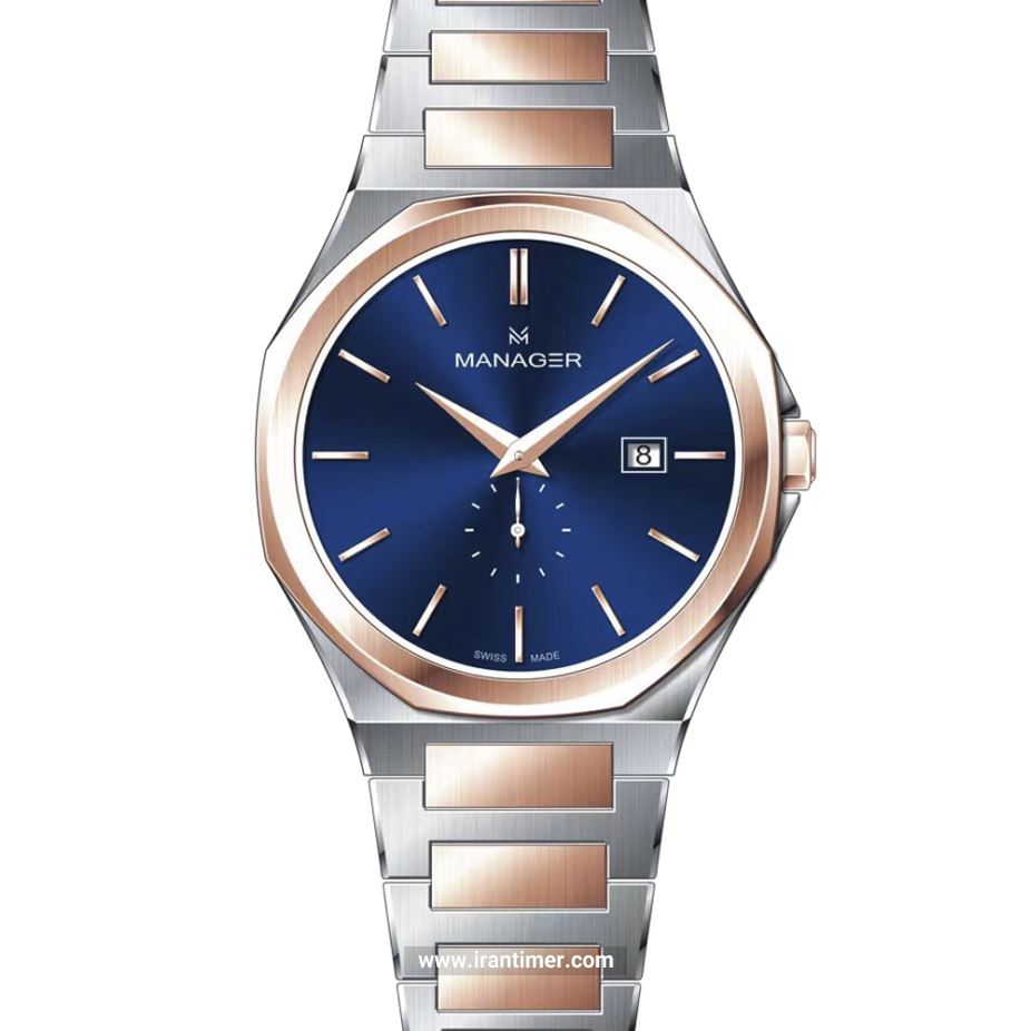 قیمت و خرید ساعت مچی مردانه منیجر(MANAGER) مدل MAN-RP-118-BRM کلاسیک | اورجینال و اصلی