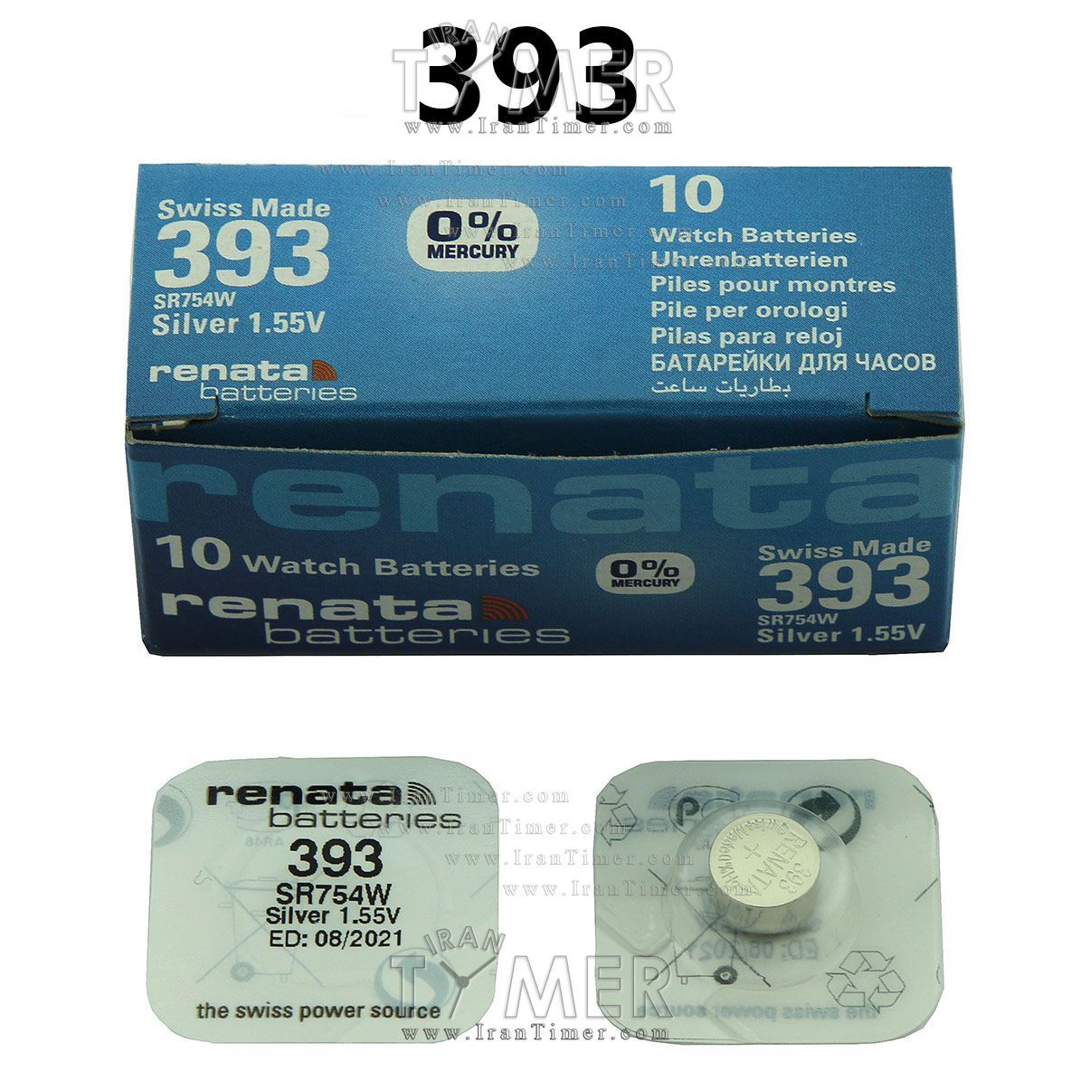 لوازم جانبی باتری ساعت - رناتا مدل SR754W-393