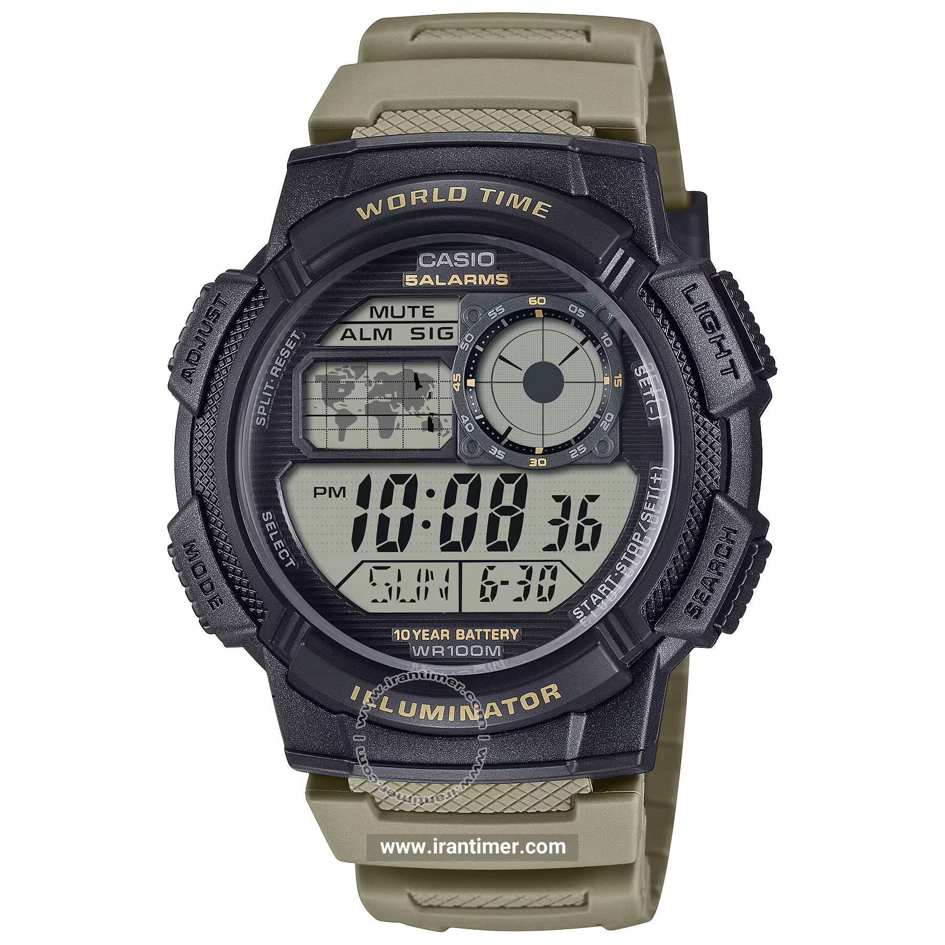 قیمت و خرید ساعت مچی مردانه کاسیو (CASIO) جنرال مدل AE-1000W-5AVDF اسپرت | اورجینال و اصلی