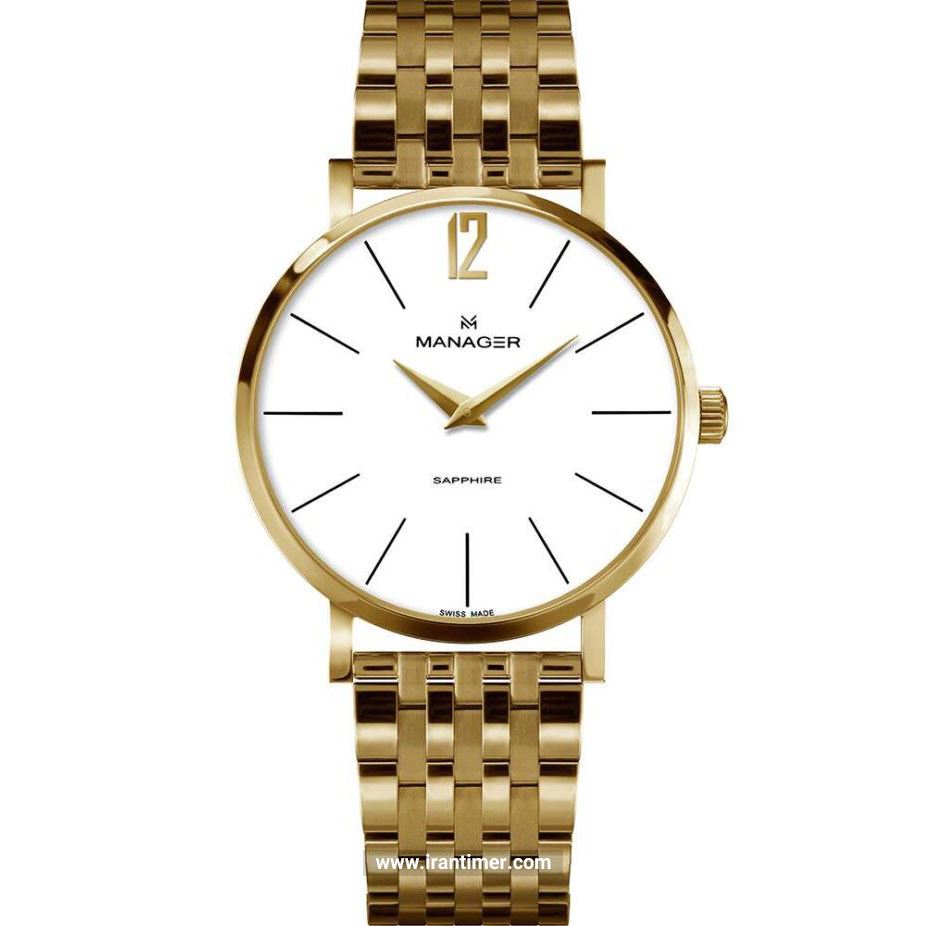 قیمت و خرید ساعت مچی مردانه منیجر(MANAGER) مدل MAN-PS-01-GM کلاسیک | اورجینال و اصلی