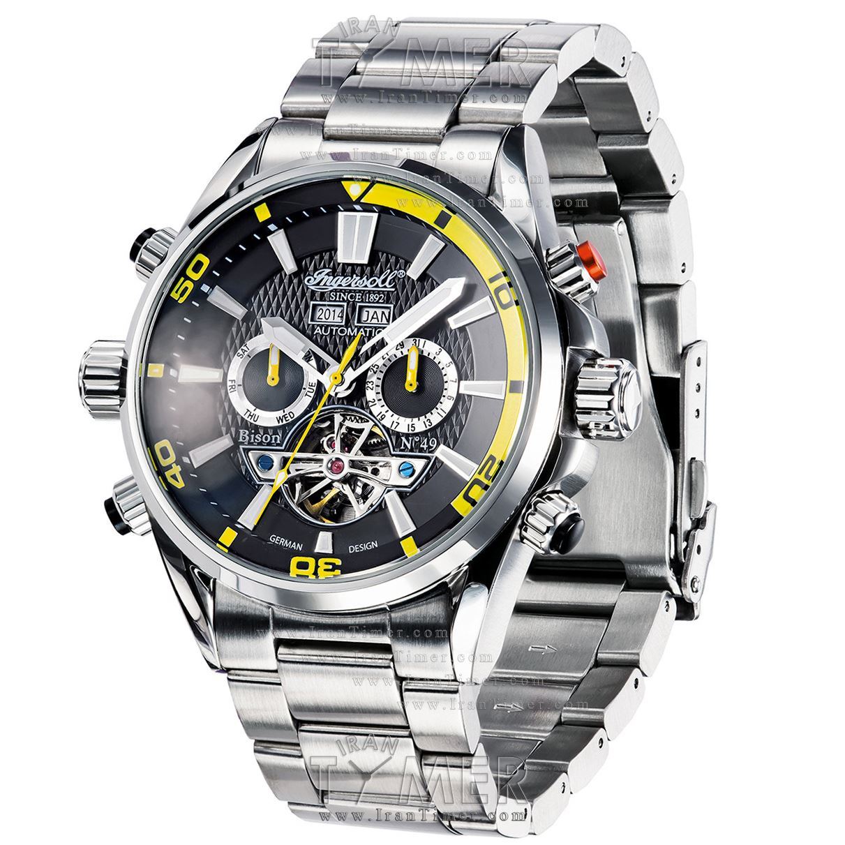 قیمت و خرید ساعت مچی مردانه اینگرسول(INGERSOLL) مدل IN1507BKYL اسپرت | اورجینال و اصلی
