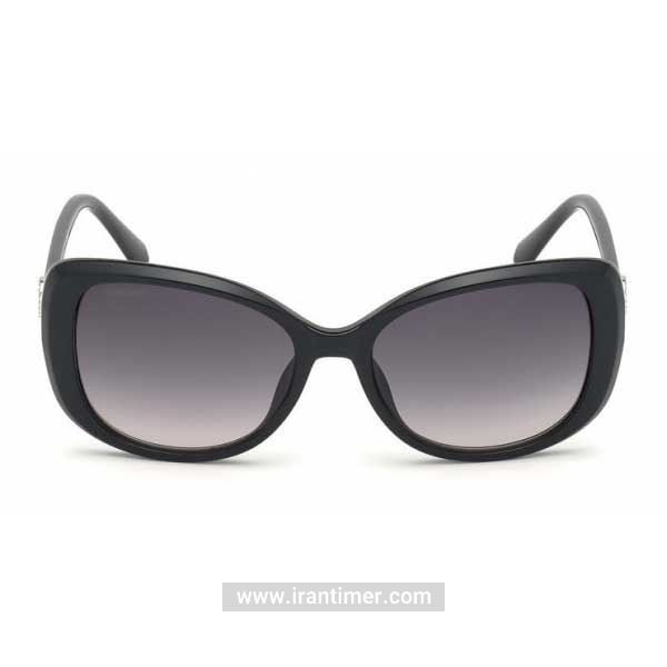 قیمت و خرید عینک آفتابی زنانه کلاسیک (SWAROVSKI) مدل SK 0219 01B 55 | اورجینال و اصلی