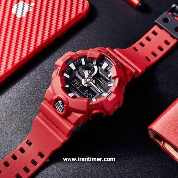 قیمت و خرید ساعت مچی مردانه کاسیو (CASIO) جی شاک مدل GA-700-4ADR اسپرت | اورجینال و اصلی