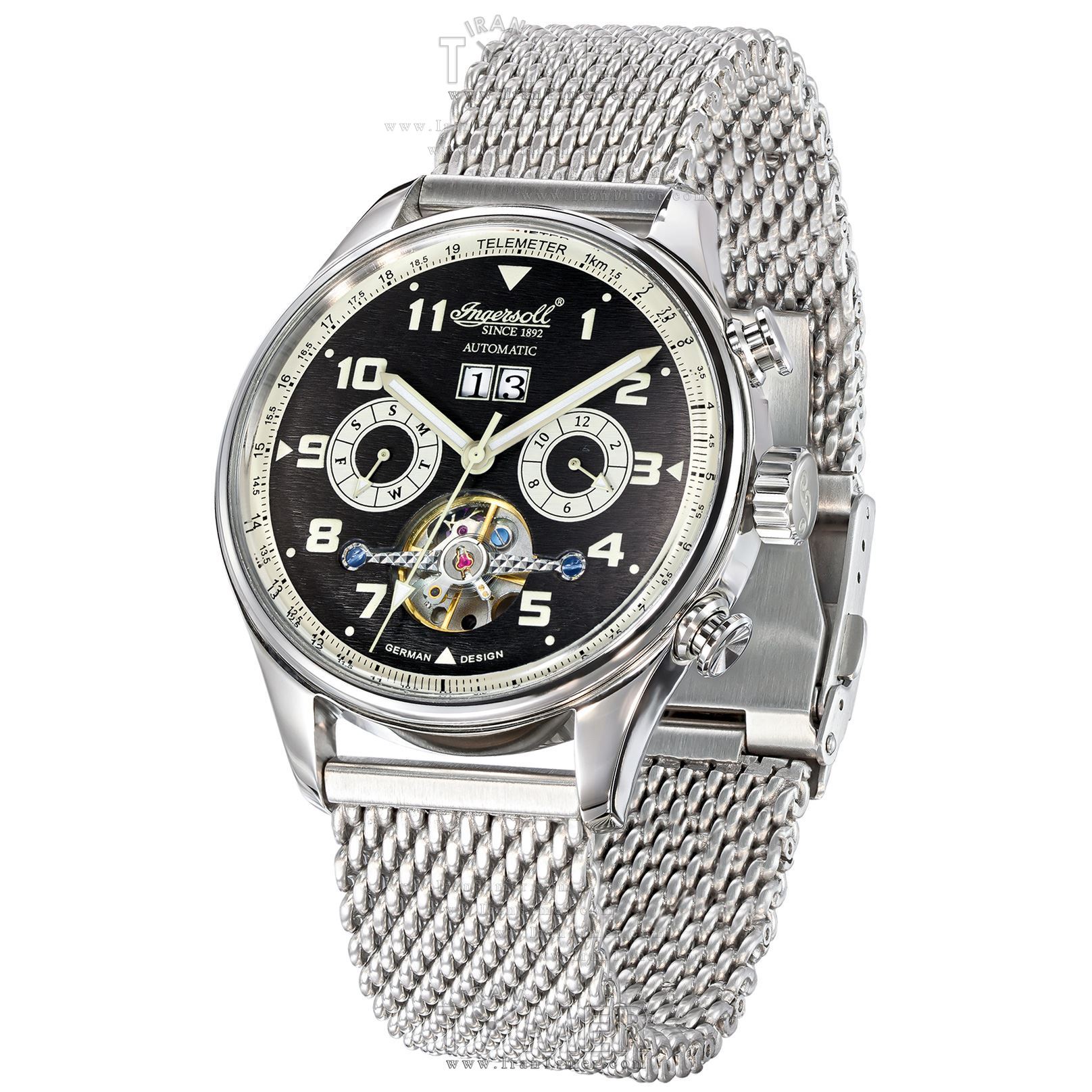 قیمت و خرید ساعت مچی مردانه اینگرسول(INGERSOLL) مدل IN1308BKMB کلاسیک | اورجینال و اصلی