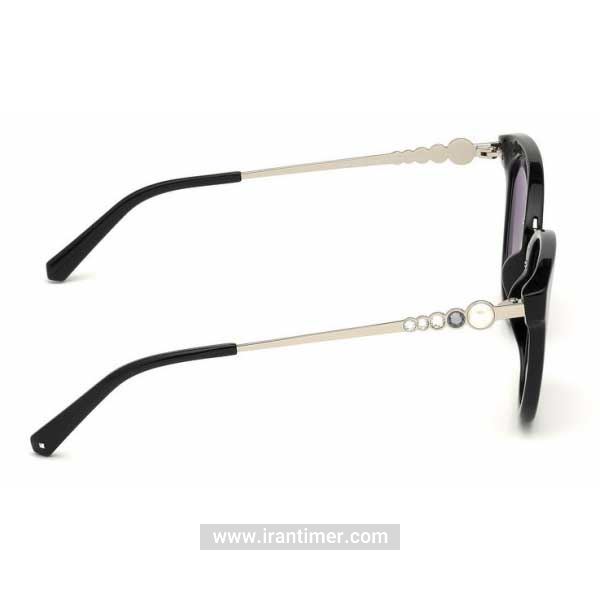 قیمت و خرید عینک آفتابی زنانه کلاسیک (SWAROVSKI) مدل SK 0217 01B 52 | اورجینال و اصلی