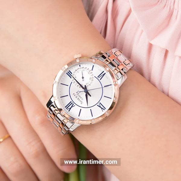 قیمت و خرید ساعت مچی زنانه کاسیو (CASIO) شین مدل SHE-3046SGP-7BUDF کلاسیک | اورجینال و اصلی