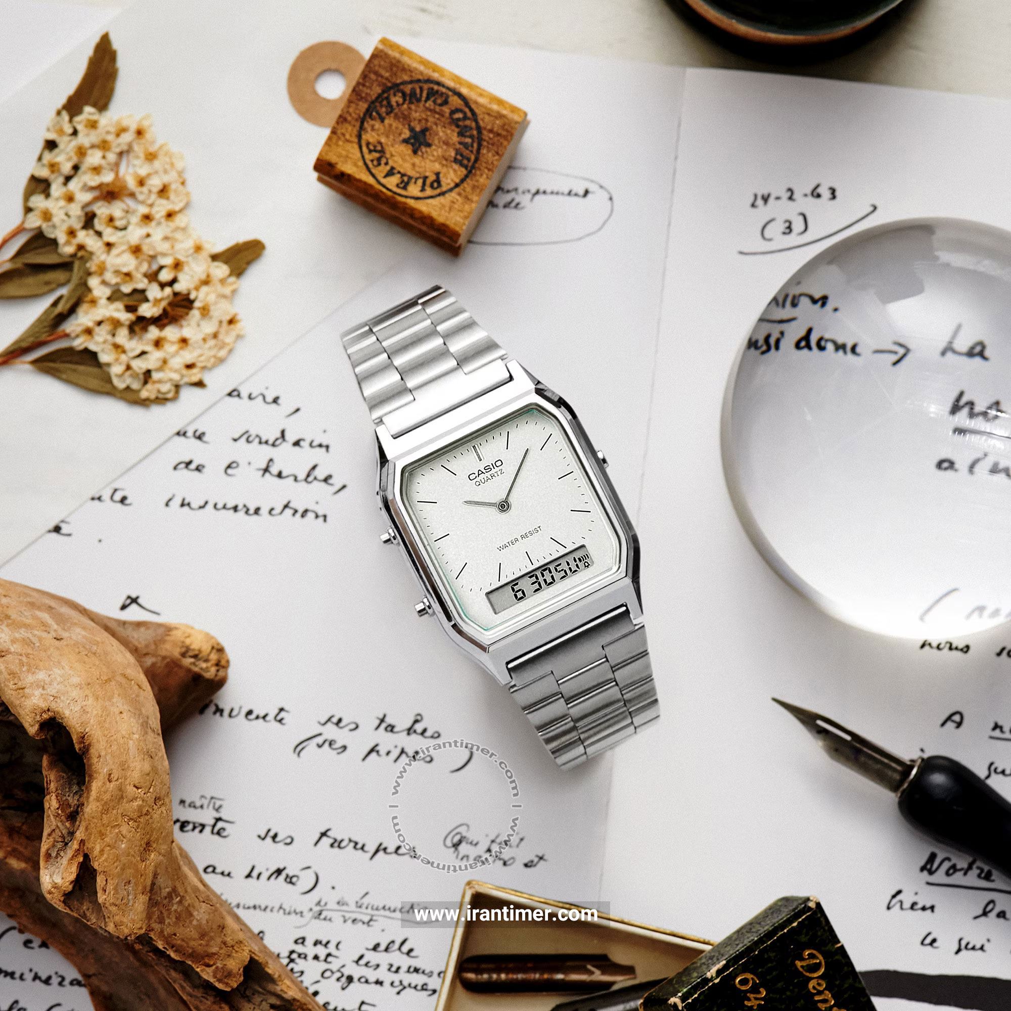 قیمت و خرید ساعت مچی مردانه زنانه کاسیو (CASIO) جنرال مدل AQ-230A-7AMQYDF کلاسیک | اورجینال و اصلی