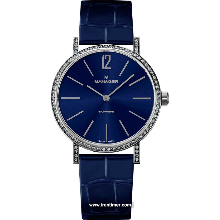 قیمت و خرید ساعت مچی زنانه منیجر(MANAGER) مدل MAN-PA-08-SL کلاسیک | اورجینال و اصلی