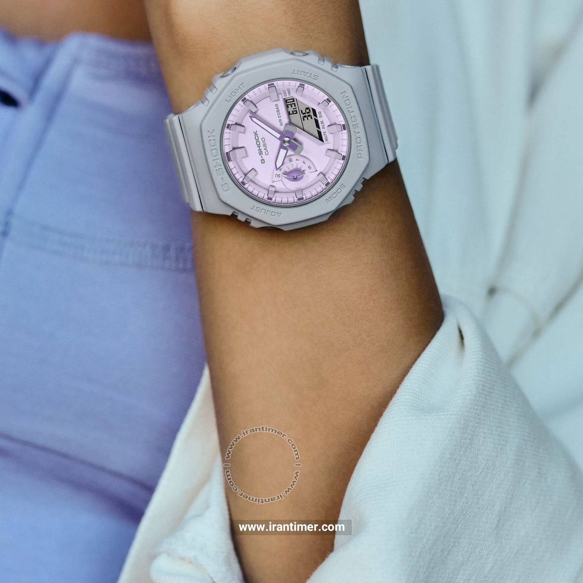 قیمت و خرید ساعت مچی زنانه کاسیو (CASIO) جی شاک مدل GMA-S2100NC-8A اسپرت | اورجینال و اصلی