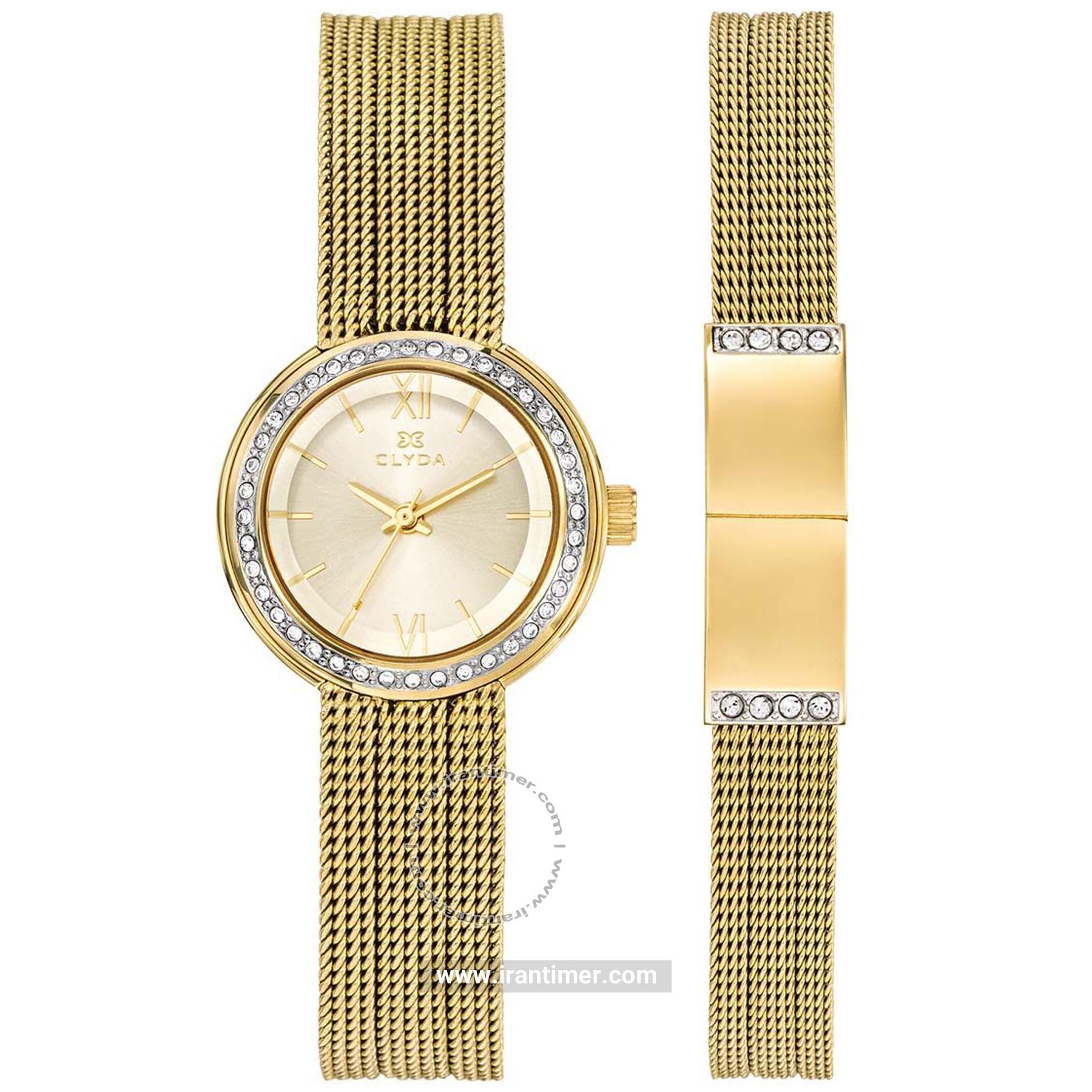 قیمت و خرید ساعت مچی زنانه کلیدا(Clyda) مدل CLA0765PTIX کلاسیک | اورجینال و اصلی