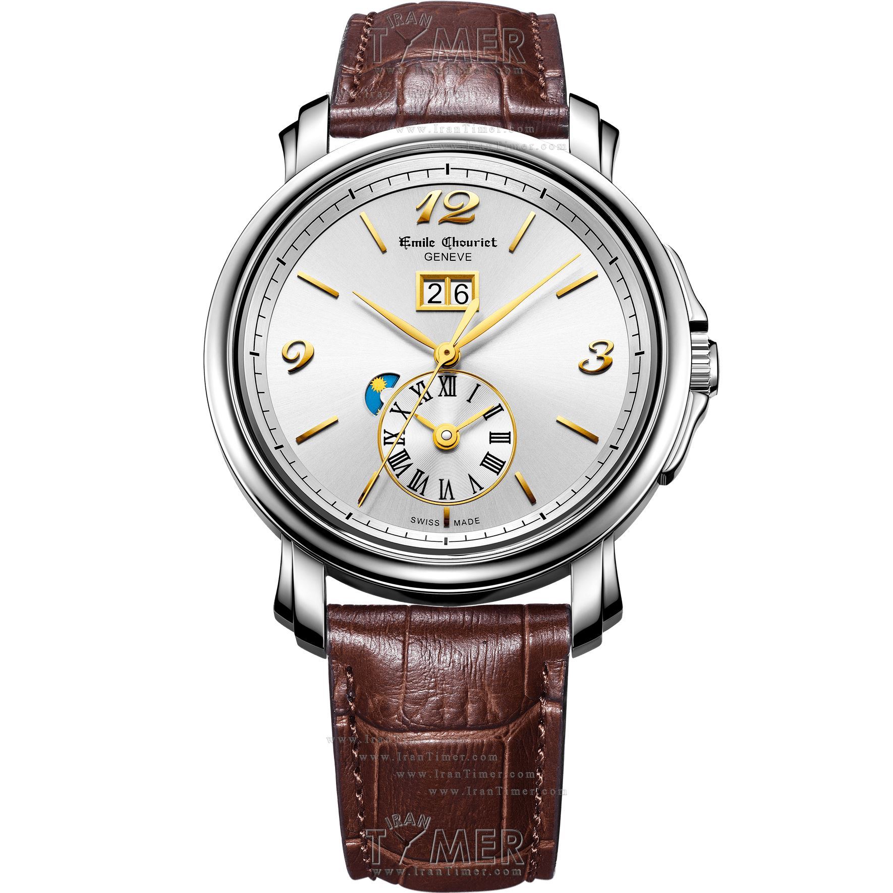 قیمت و خرید ساعت مچی مردانه امیل شوریه(EMILE CHOURIET) مدل 15.1168.G42.6.8.28.2 کلاسیک | اورجینال و اصلی