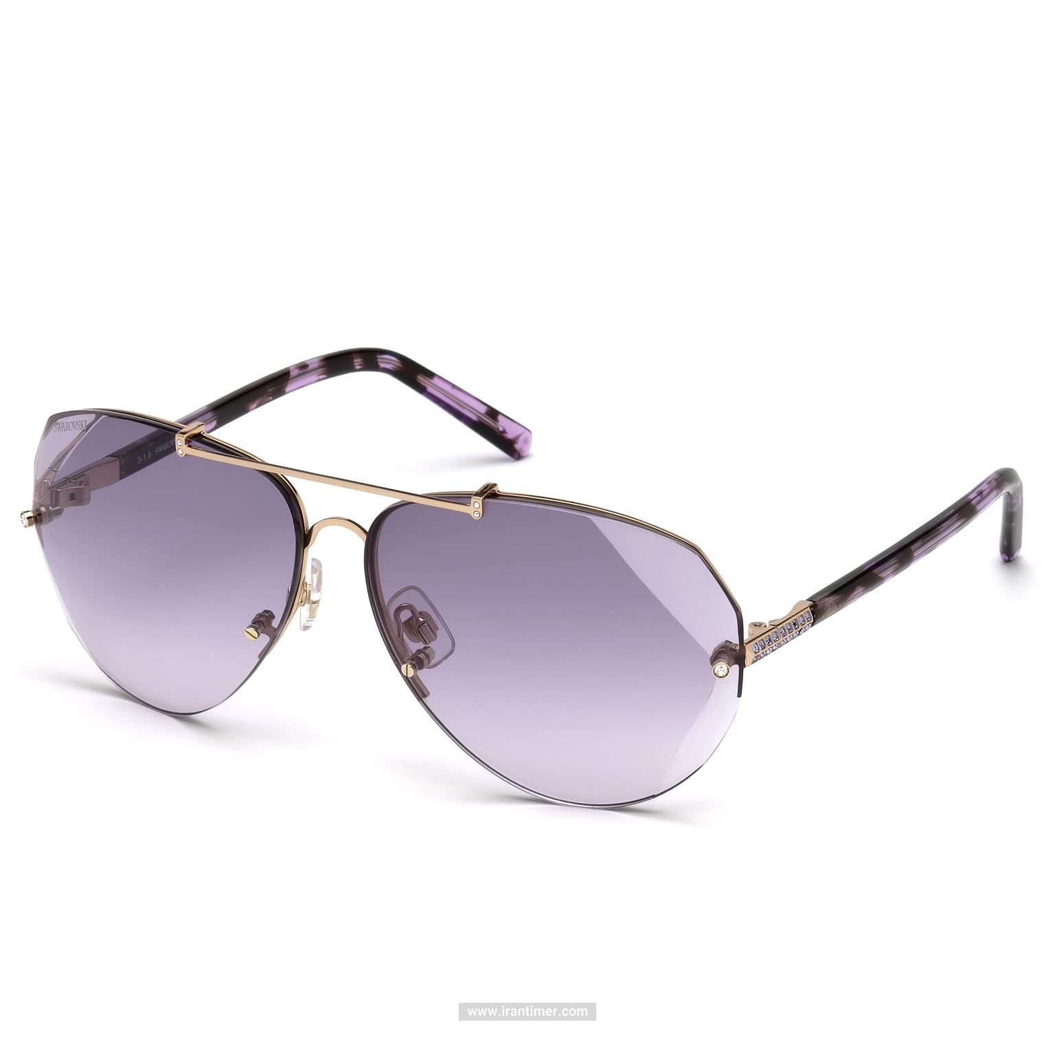 قیمت و خرید عینک آفتابی زنانه خلبانی (SWAROVSKI) مدل SK S 0134 28Z 64 | اورجینال و اصلی