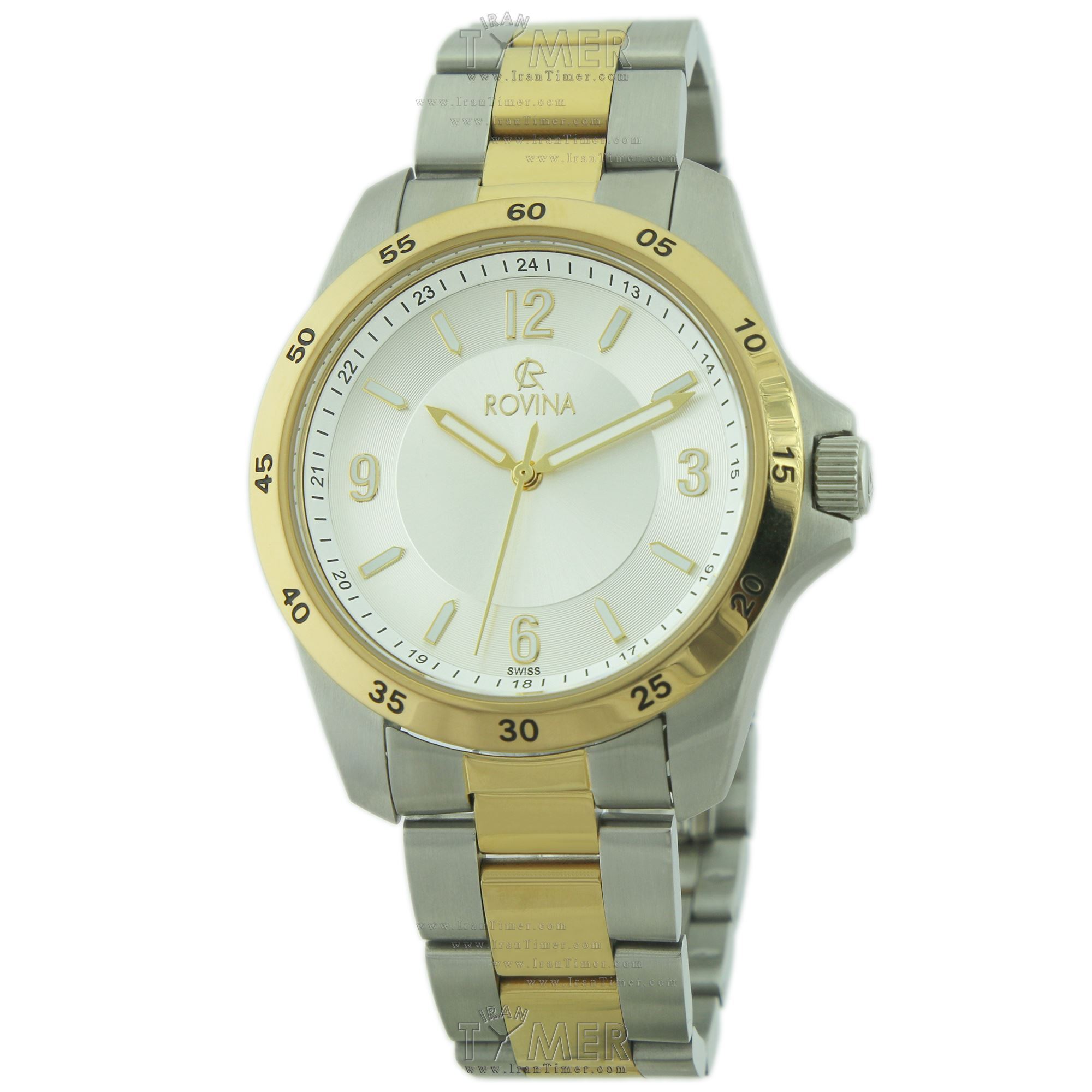 قیمت و خرید ساعت مچی مردانه رُوینا(ROVINA) مدل 62112G2BW کلاسیک | اورجینال و اصلی
