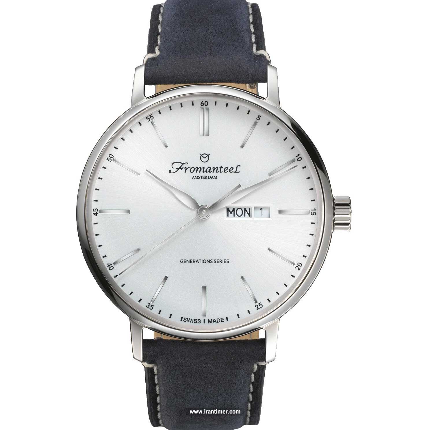 قیمت و خرید ساعت مچی مردانه فرومنتیل(fromanteel) مدل Day date white کلاسیک | اورجینال و اصلی