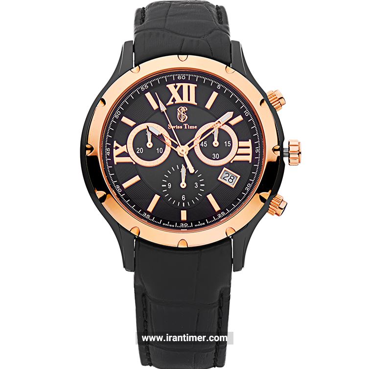قیمت و خرید ساعت مچی مردانه سوئیس تایم(SWISS TIME) مدل ST M812L-TT RG Blk کلاسیک | اورجینال و اصلی