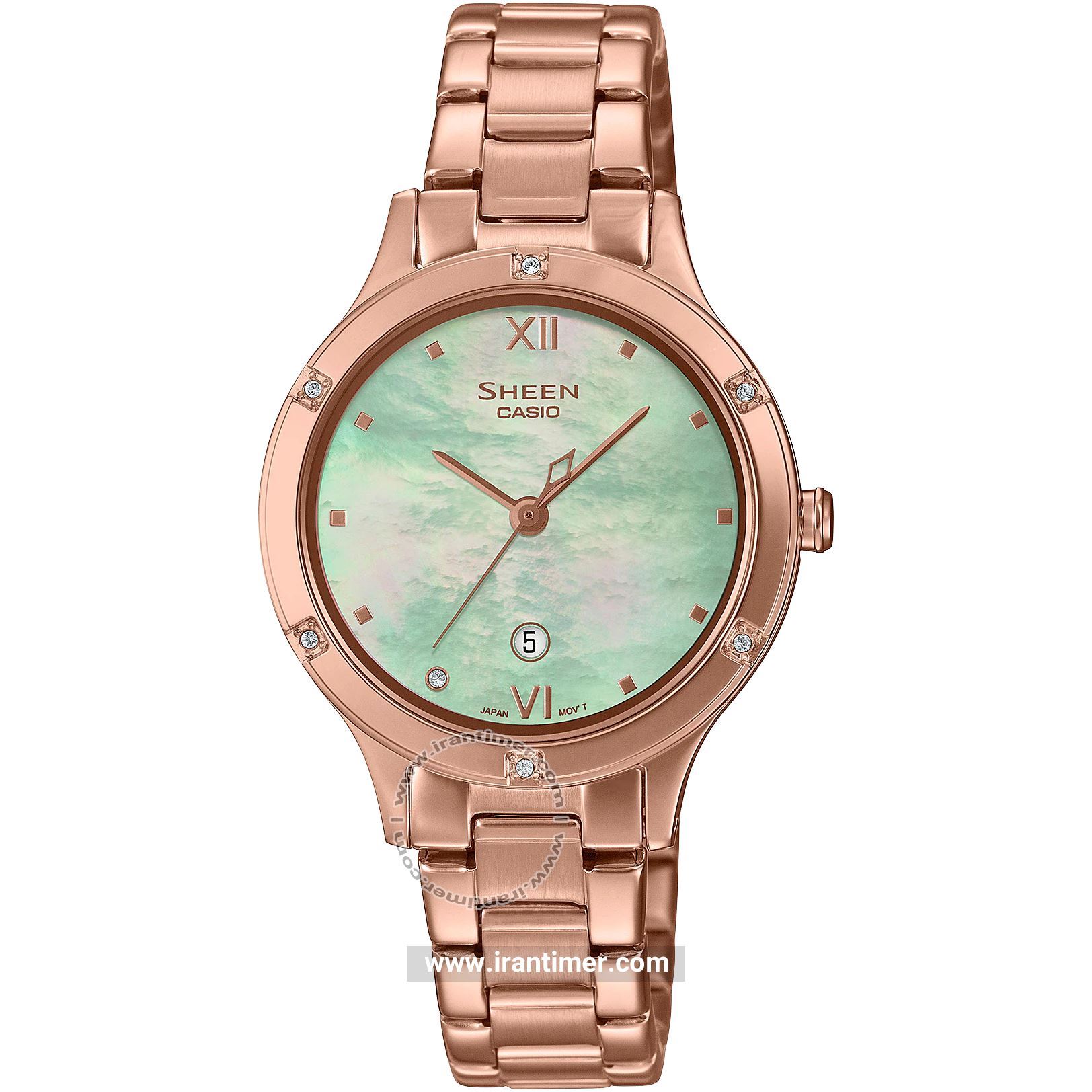 قیمت و خرید ساعت مچی زنانه کاسیو (CASIO) شین مدل SHE-4546PG-3AUDF کلاسیک | اورجینال و اصلی
