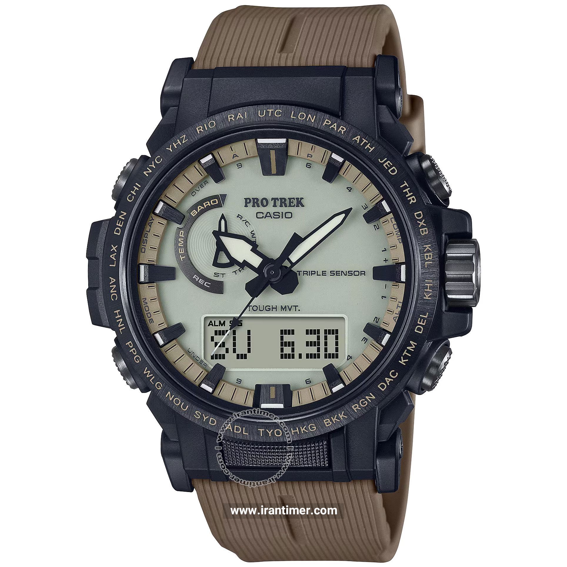قیمت و خرید ساعت مچی مردانه کاسیو (CASIO) پروترک مدل PRW-61LD-5DR اسپرت | اورجینال و اصلی