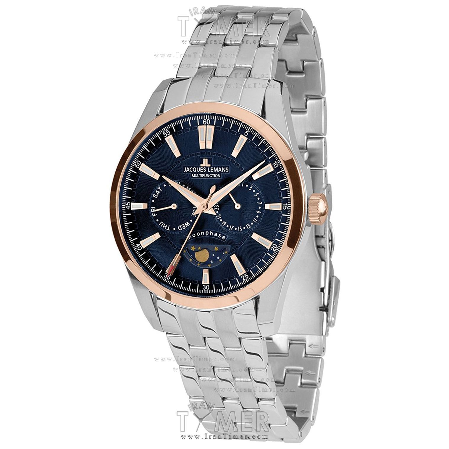 قیمت و خرید ساعت مچی مردانه ژاک لمن(JACQUES LEMANS) مدل 1-1901H کلاسیک اسپرت | اورجینال و اصلی