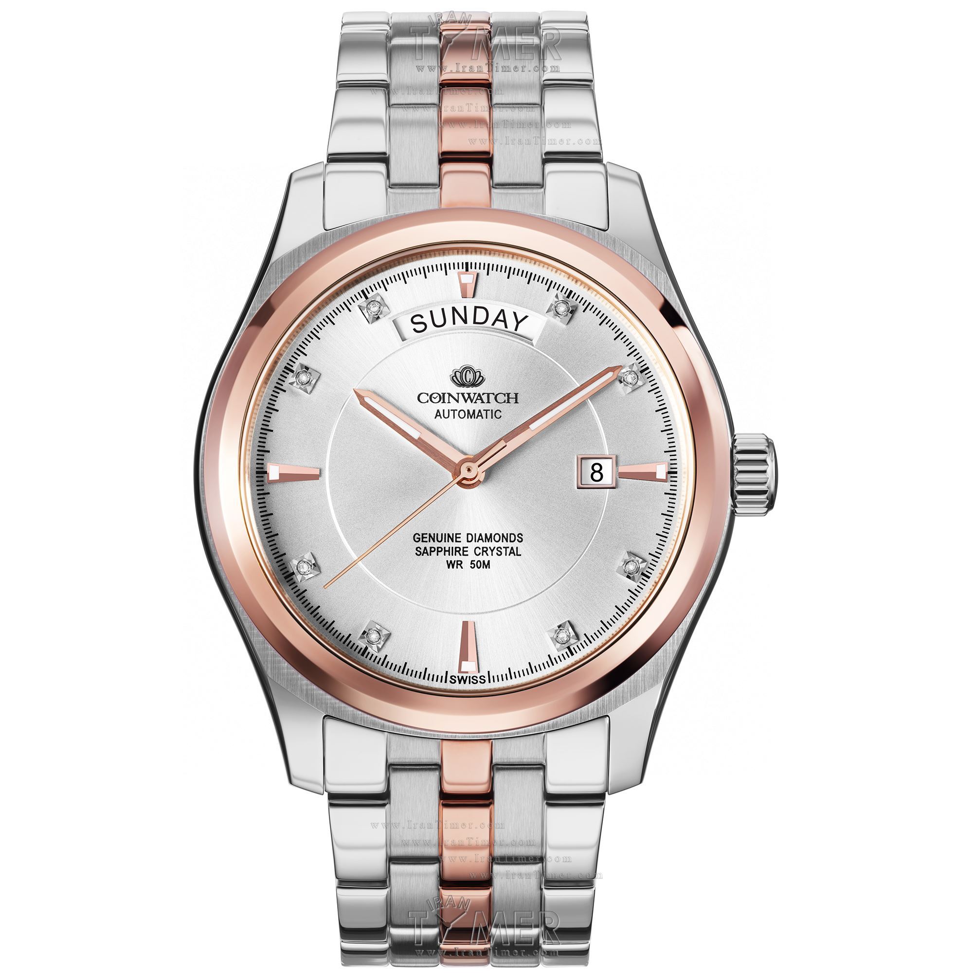 قیمت و خرید ساعت مچی مردانه کوین واچ(COINWATCH) مدل C135RWH کلاسیک | اورجینال و اصلی