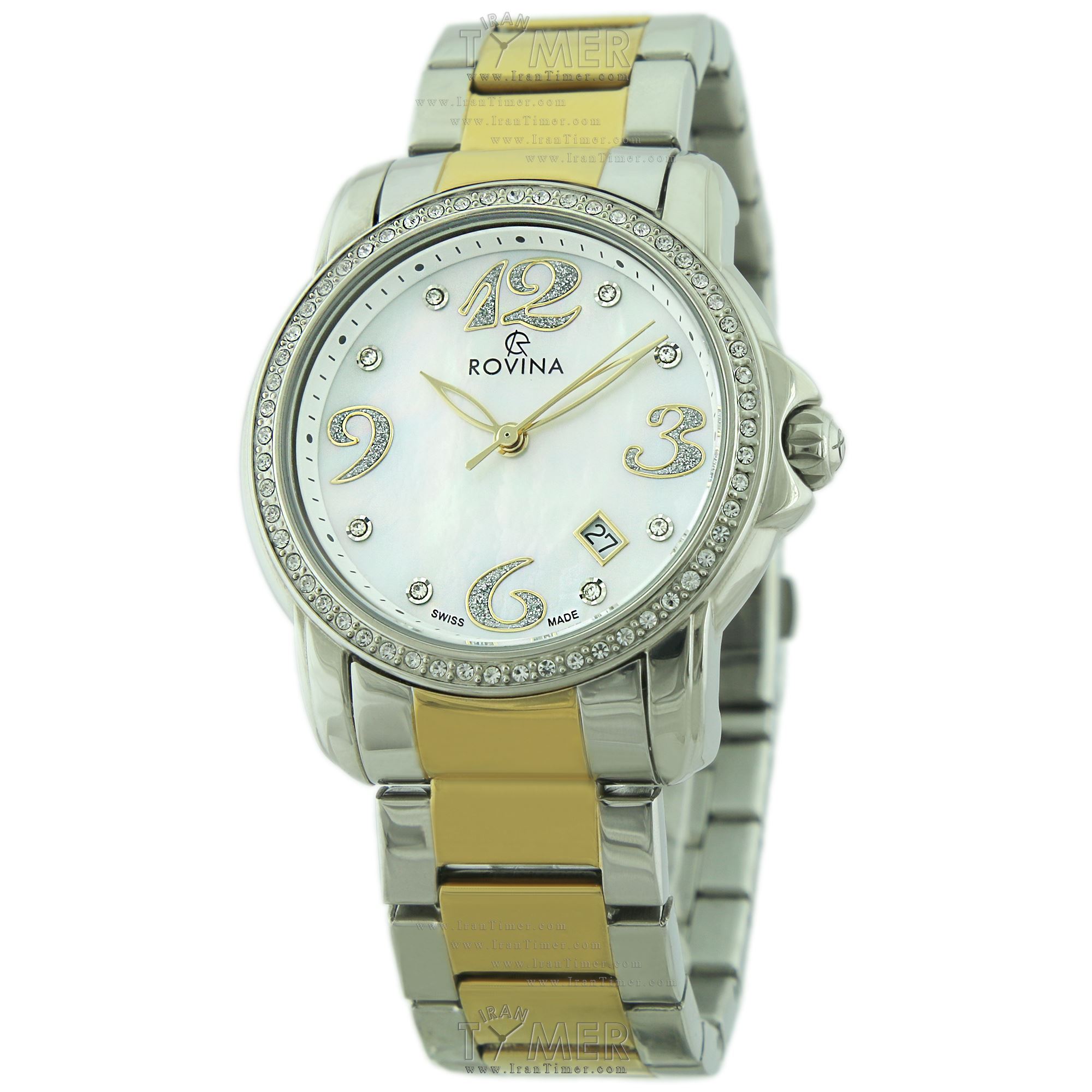 قیمت و خرید ساعت مچی زنانه رُوینا(ROVINA) مدل 51174L2BW فشن | اورجینال و اصلی