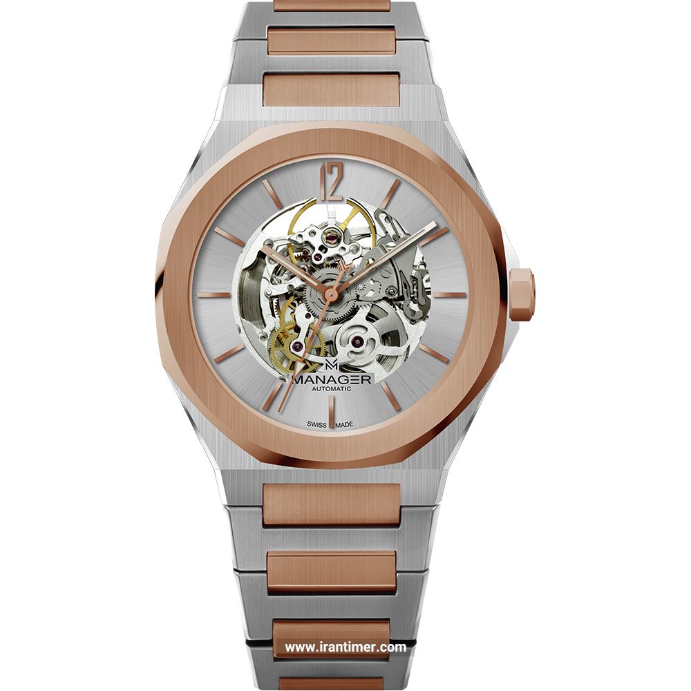 قیمت و خرید ساعت مچی مردانه منیجر(MANAGER) مدل MAN-RO-05-BM کلاسیک | اورجینال و اصلی