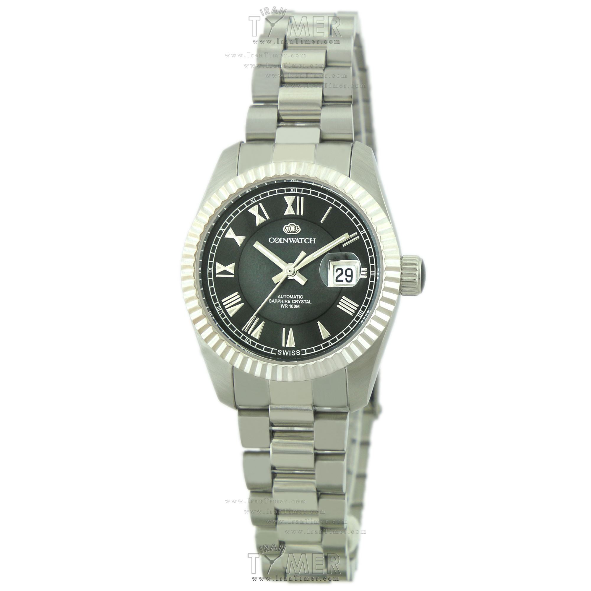 قیمت و خرید ساعت مچی زنانه کوین واچ(COINWATCH) مدل C110SBK کلاسیک | اورجینال و اصلی