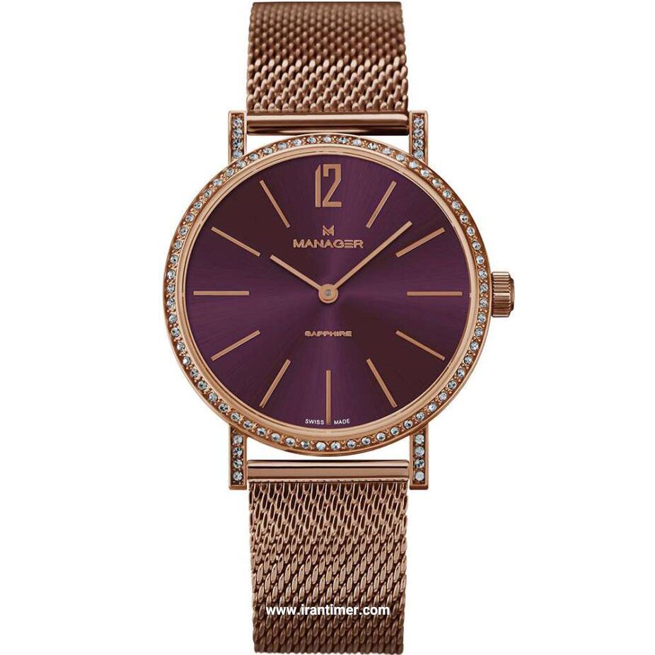 قیمت و خرید ساعت مچی زنانه منیجر(MANAGER) مدل MAN-PA-14-RT فشن | اورجینال و اصلی