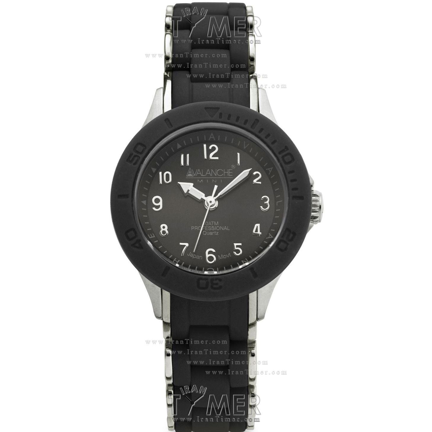 قیمت و خرید ساعت مچی زنانه اولانچ(AVALANCHE) مدل AV1025BKSIL اسپرت | اورجینال و اصلی