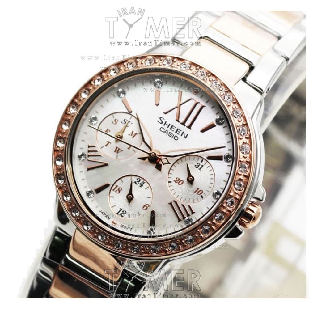قیمت و خرید ساعت مچی زنانه کاسیو (CASIO) شین مدل SHE-3052SPG-7AUDR فشن | اورجینال و اصلی