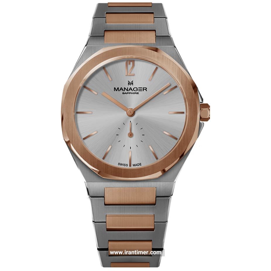 قیمت و خرید ساعت مچی مردانه منیجر(MANAGER) مدل MAN-RP-05-BM کلاسیک | اورجینال و اصلی