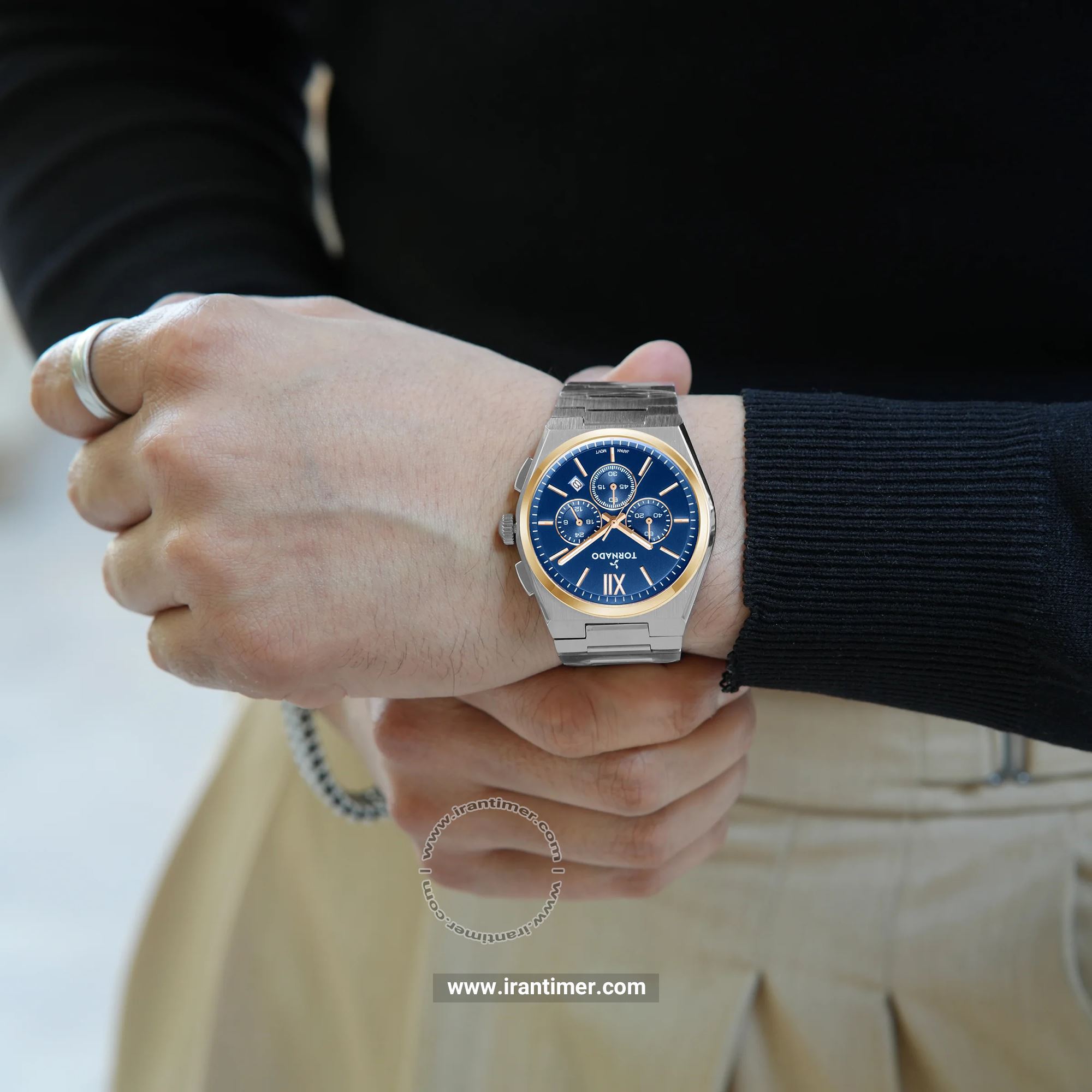 قیمت و خرید ساعت مچی مردانه تورنادو(Tornado) مدل T24105-KBSN کلاسیک | اورجینال و اصلی