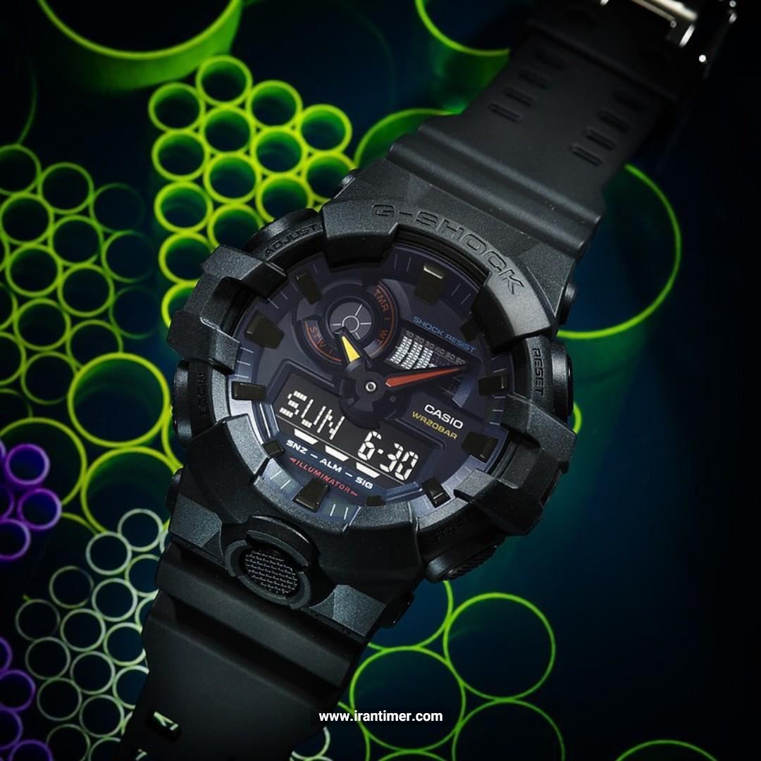 قیمت و خرید ساعت مچی مردانه کاسیو (CASIO) جی شاک مدل GA-700BMC-1ADR اسپرت | اورجینال و اصلی