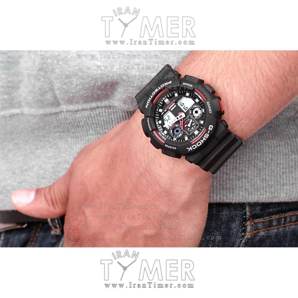 قیمت و خرید ساعت مچی مردانه کاسیو (CASIO) جی شاک مدل GA-100-1A4DR اسپرت | اورجینال و اصلی