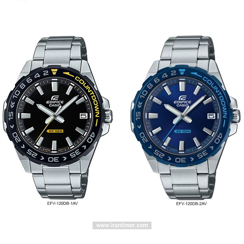 قیمت و خرید ساعت مچی مردانه کاسیو (CASIO) ادیفس(ادیفایس) مدل EFV-120DB-2AVUDF کلاسیک | اورجینال و اصلی