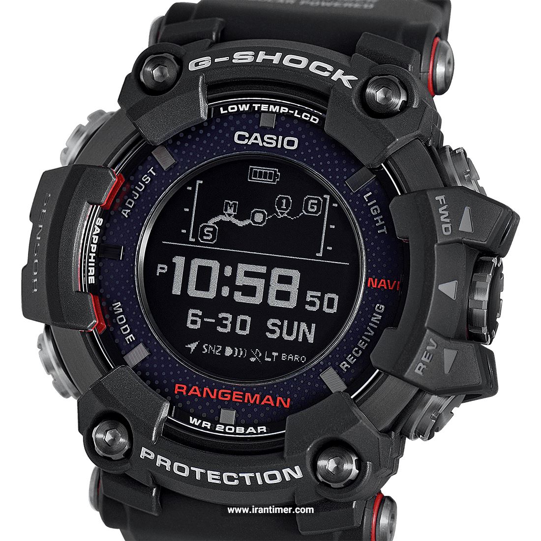 قیمت و خرید ساعت مچی مردانه کاسیو (CASIO) جی شاک مدل GPR-B1000-1DR اسپرت | اورجینال و اصلی