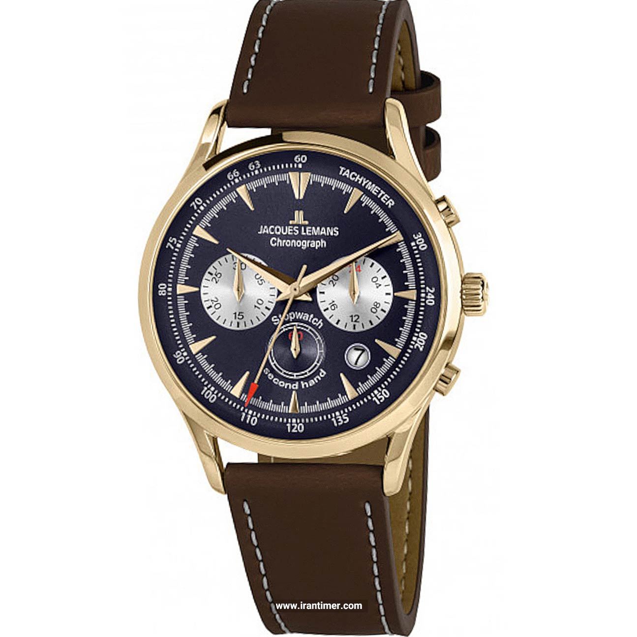 قیمت و خرید ساعت مچی مردانه ژاک لمن(JACQUES LEMANS) مدل 1-2068K کلاسیک | اورجینال و اصلی