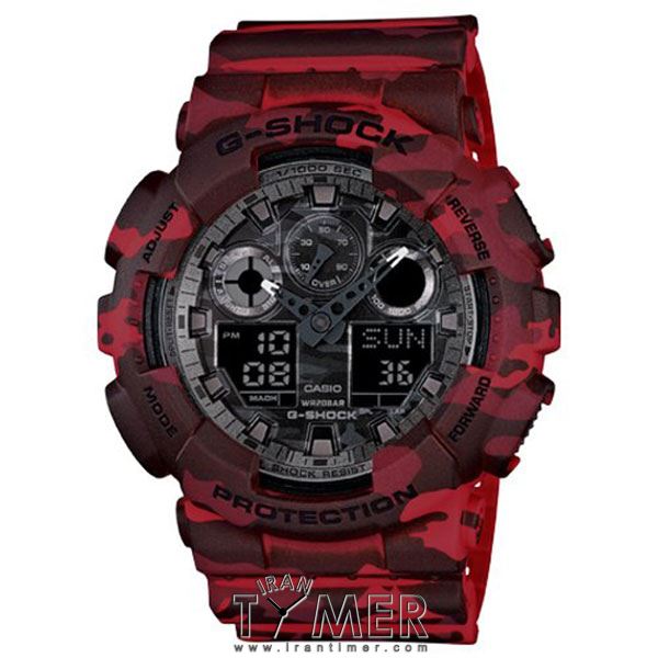 قیمت و خرید ساعت مچی مردانه کاسیو (CASIO) جی شاک مدل GA-100CM-4ADR اسپرت | اورجینال و اصلی