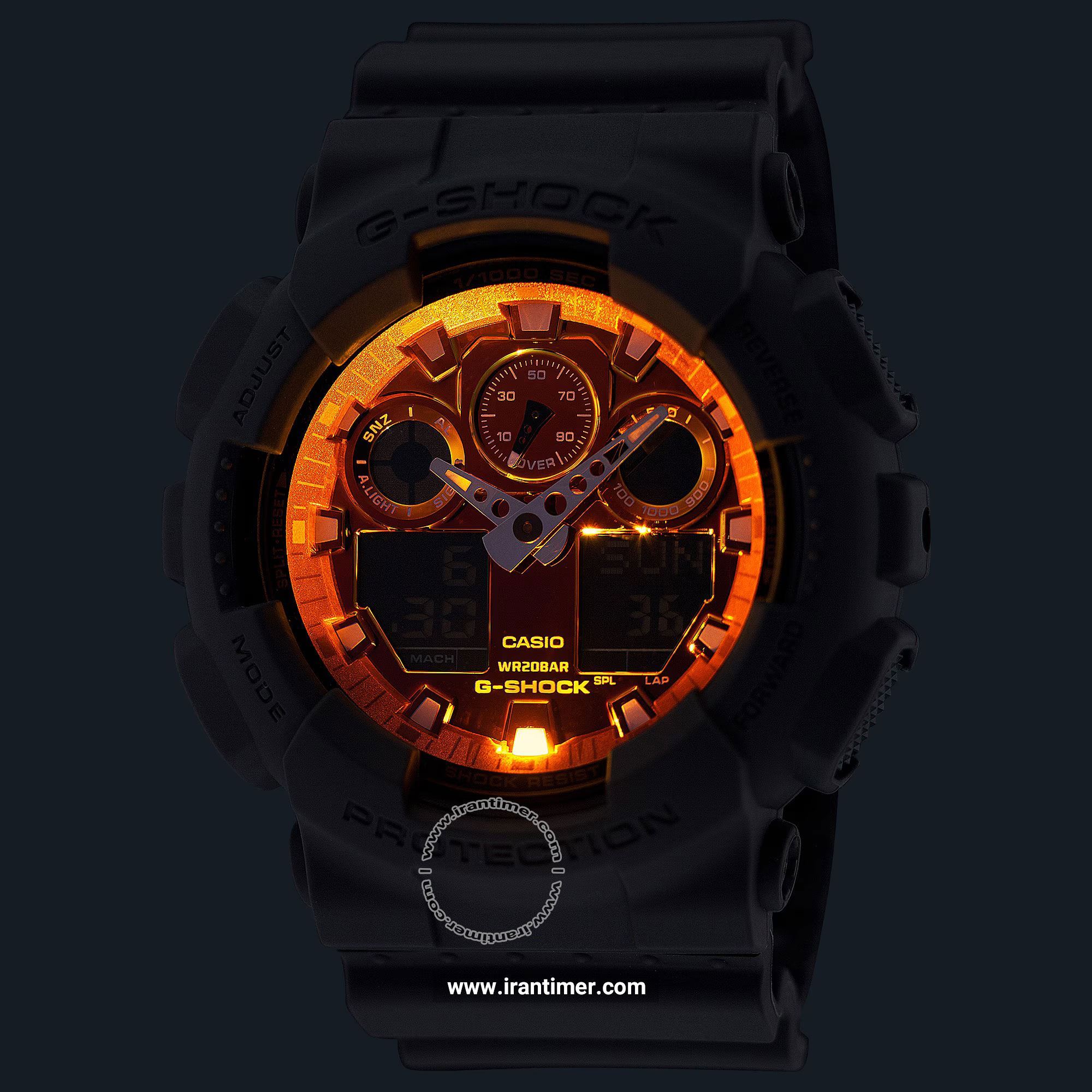 قیمت و خرید ساعت مچی مردانه کاسیو (CASIO) مدل GA-100FL-8ADR اسپرت | اورجینال و اصلی