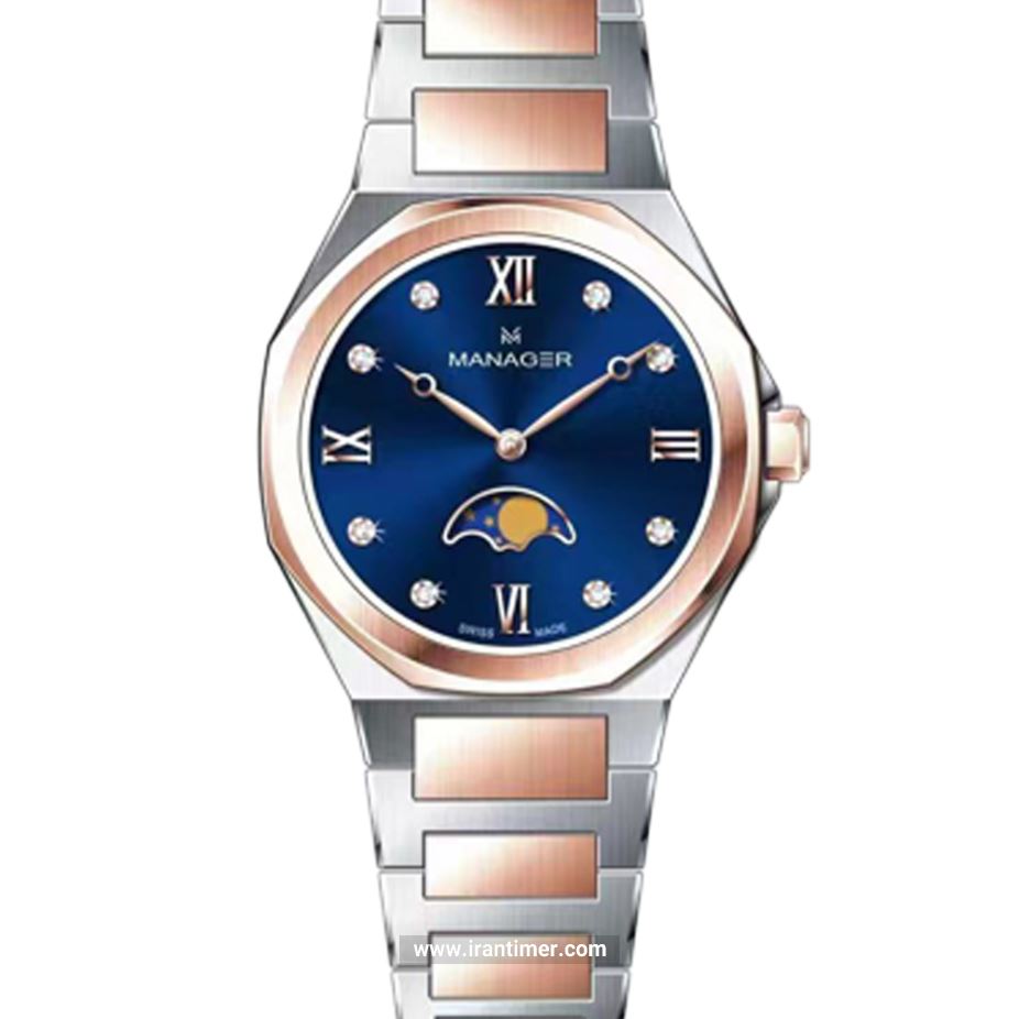 قیمت و خرید ساعت مچی زنانه منیجر(MANAGER) مدل MAN-MP-68-BRM کلاسیک | اورجینال و اصلی