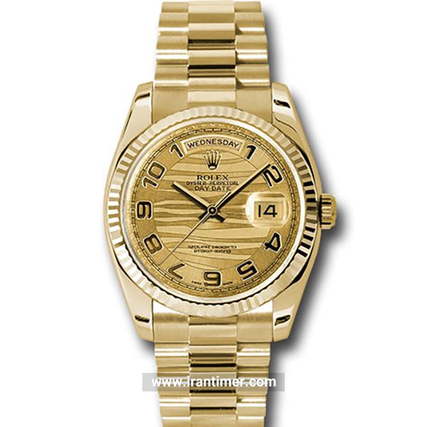 قیمت و خرید ساعت مچی مردانه رولکس(Rolex) مدل 118238 chwap Gold کلاسیک | اورجینال و اصلی